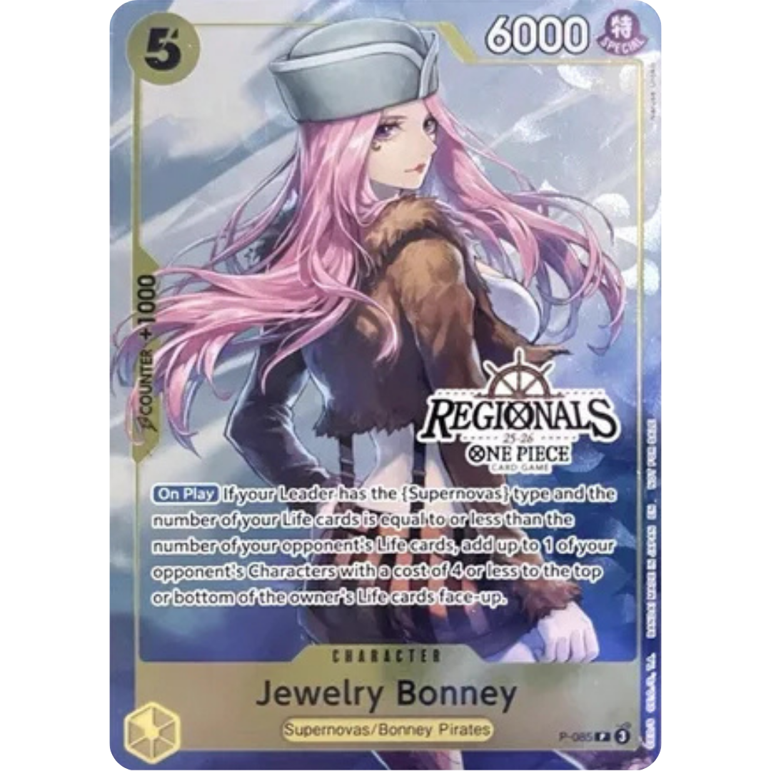Jewelry Bonney (CS 25-26 Regionals Textured Chase Promo) (P-085) - One Piece Promotion Cards Foil