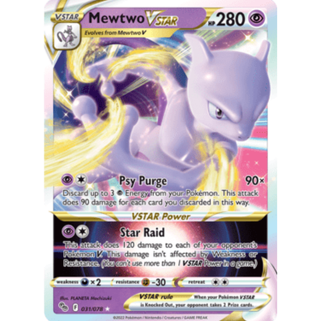 Mewtwo VSTAR 031/078 - Holofoil Pokemon GO - Ultra Rare