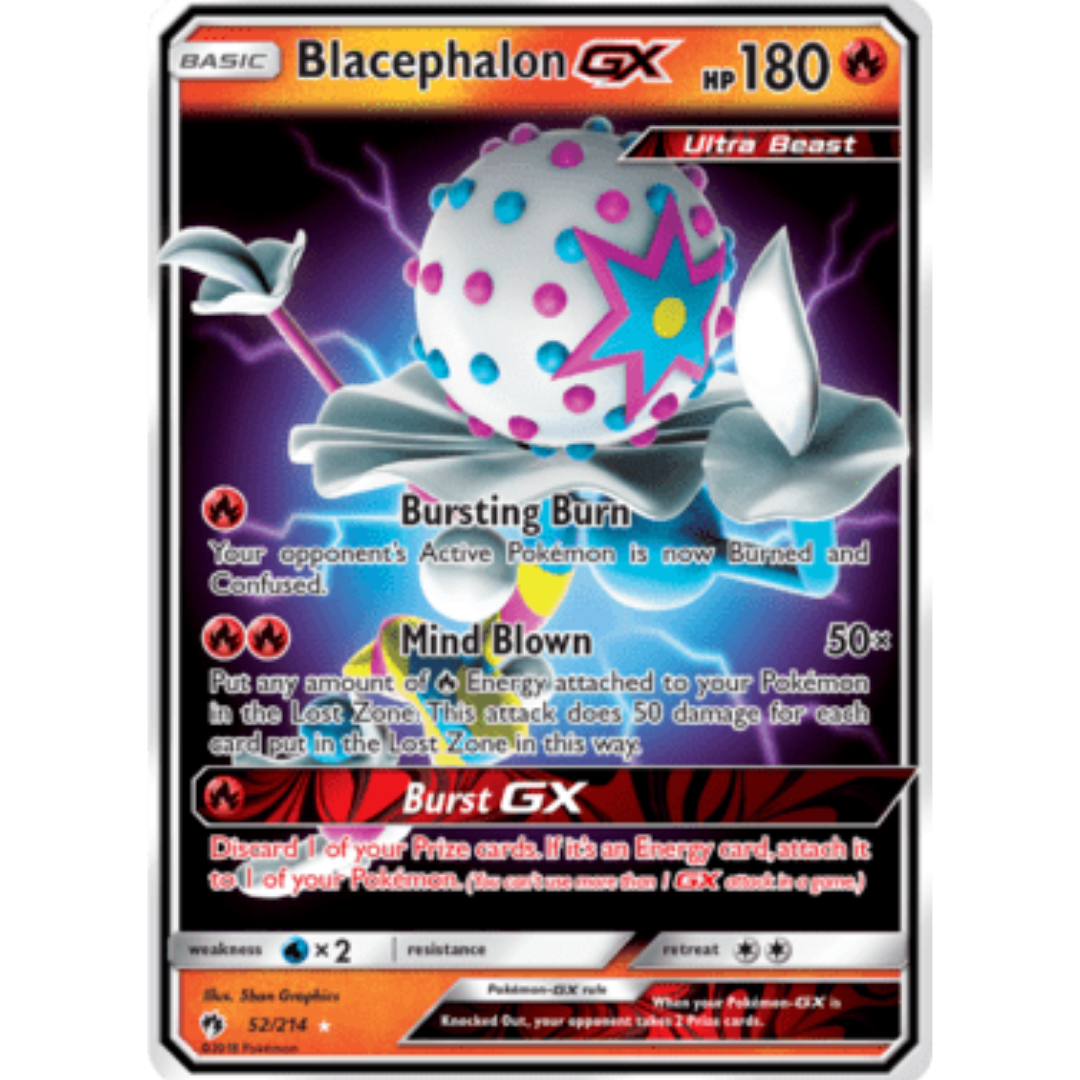 Blacephalon GX 052 - Holofoil SM Lost Thunder - Ultra Rare