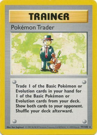 Pokemon Trader 077 - Unlimited Base Set Shadowless - Rare