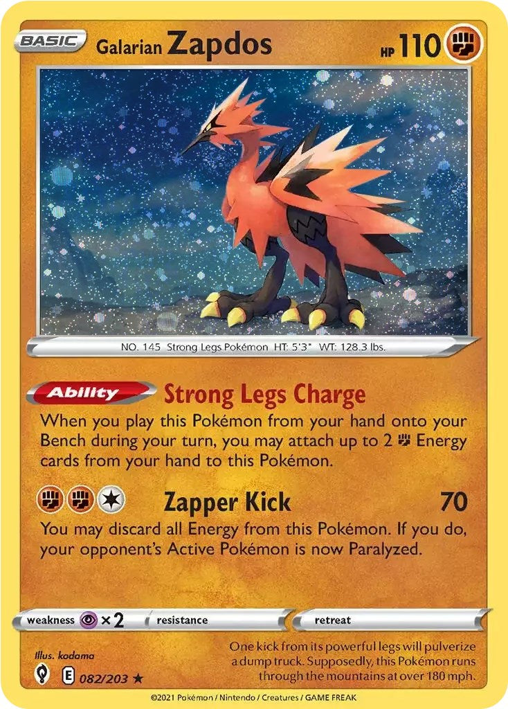 Galarian Zapdos 082/203 Miscellaneous Cards & Products - Promo