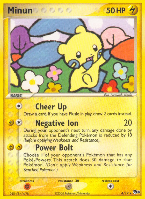 Minun/017 POP Series 3 - Rare