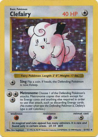 Clefairy Base Set Shadowless - Holo Rare