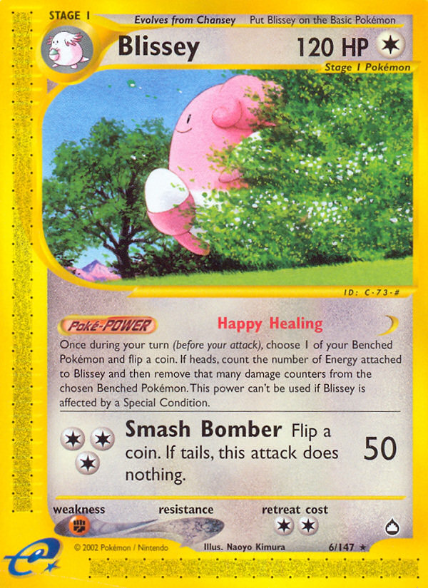Blissey 006 Aquapolis - Rare