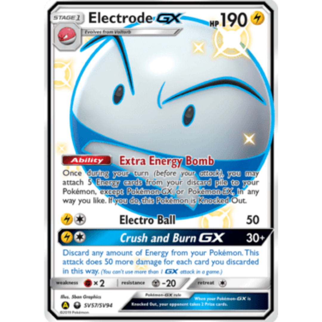Electrode GX SV57 - Holofoil Hidden Fates Shiny Vault - Shiny Holo Rare