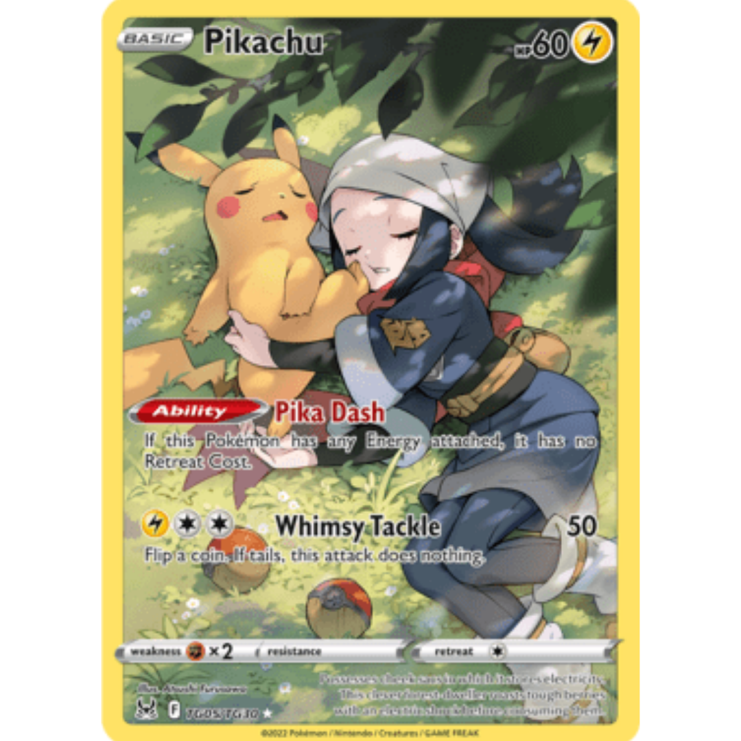 Pikachu TG05 - Holofoil SWSH11 Lost Origin Trainer Gallery - Ultra Rare