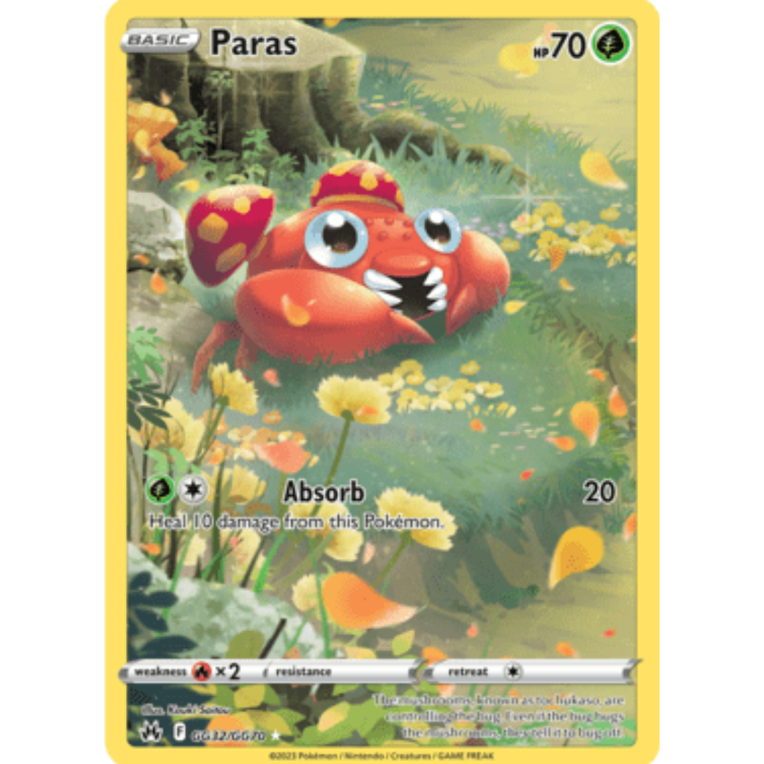 Paras GG32 - Holofoil SWSH Crown Zenith Galarian Gallery - Ultra Rare