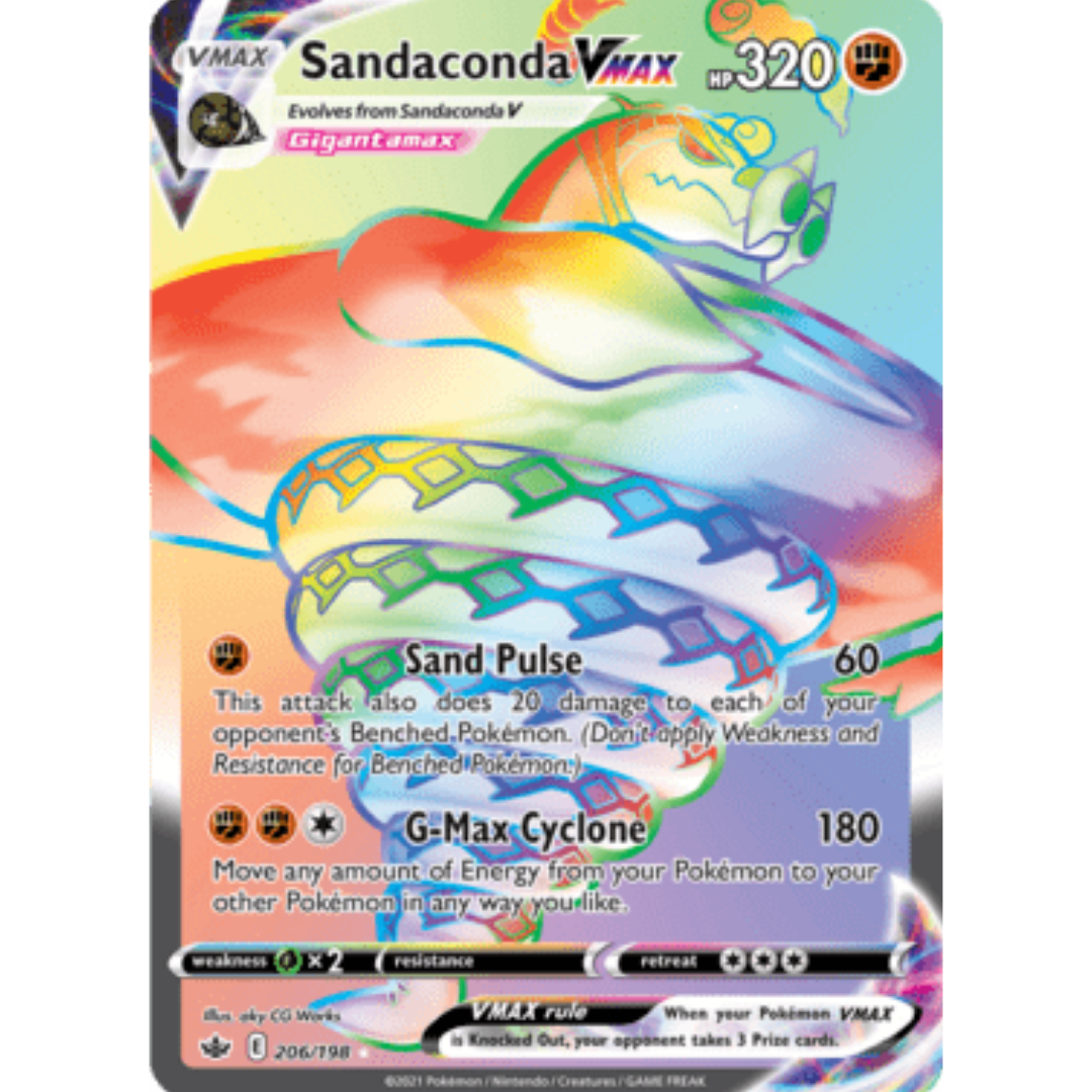 Sandaconda VMAX (Secret) 206 - Holofoil SWSH06 Chilling Reign - Secret Rare
