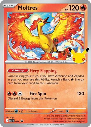 Moltres 096 - Holofoil ME Mega Evolution Promo - Promo