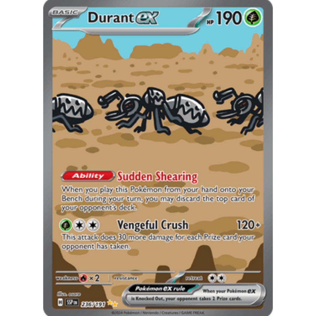 Durant ex 236/191 - Holofoil SV08 Surging Sparks - Special Illustration Rare