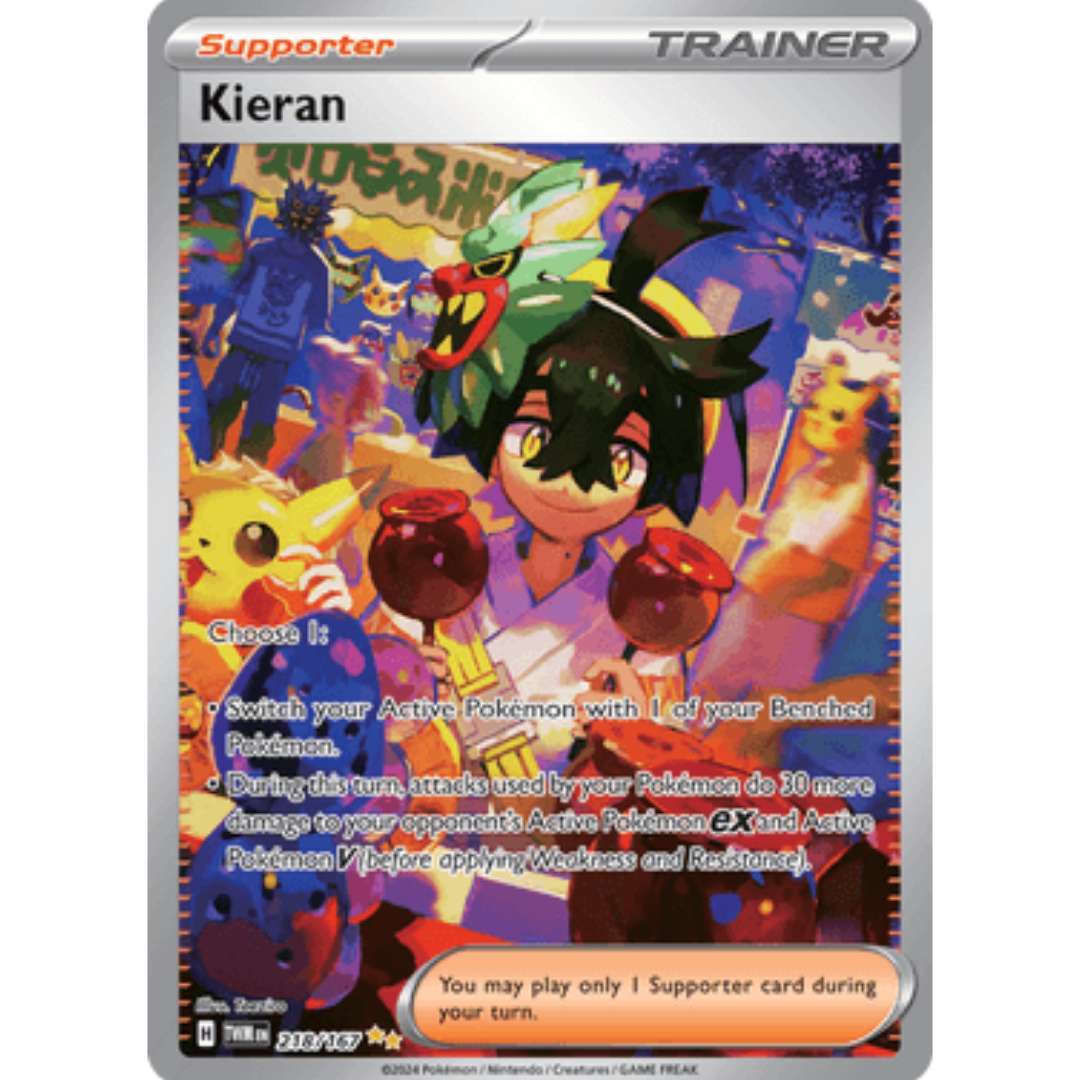 Kieran 218/167 - Holofoil SV06 Twilight Masquerade - Special Illustration Rare