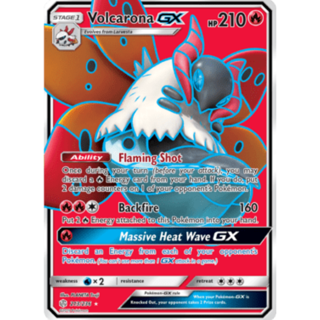 Volcarona GX (Full Art) 213/236 - Holofoil SM Cosmic Eclipse - Ultra Rare