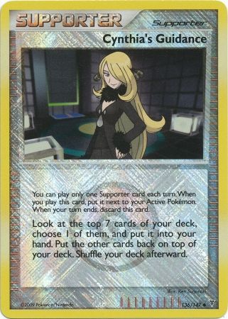 Cynthia's Guidance - 136/147 (League Promo)/147 - Reverse Holofoil League & Championship Cards - Promo