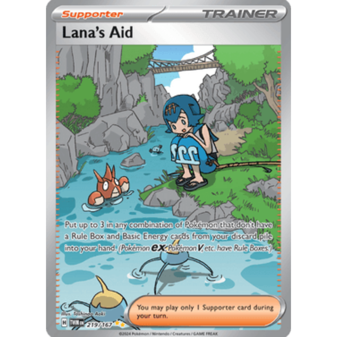 Lana's Aid 219/167 - Holofoil SV06 Twilight Masquerade - Special Illustration Rare