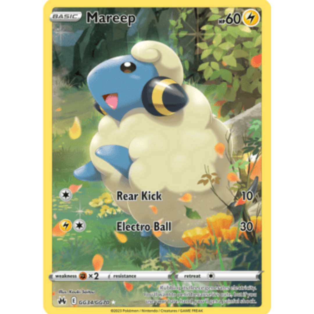 Mareep GG34 - Holofoil SWSH Crown Zenith Galarian Gallery - Ultra Rare