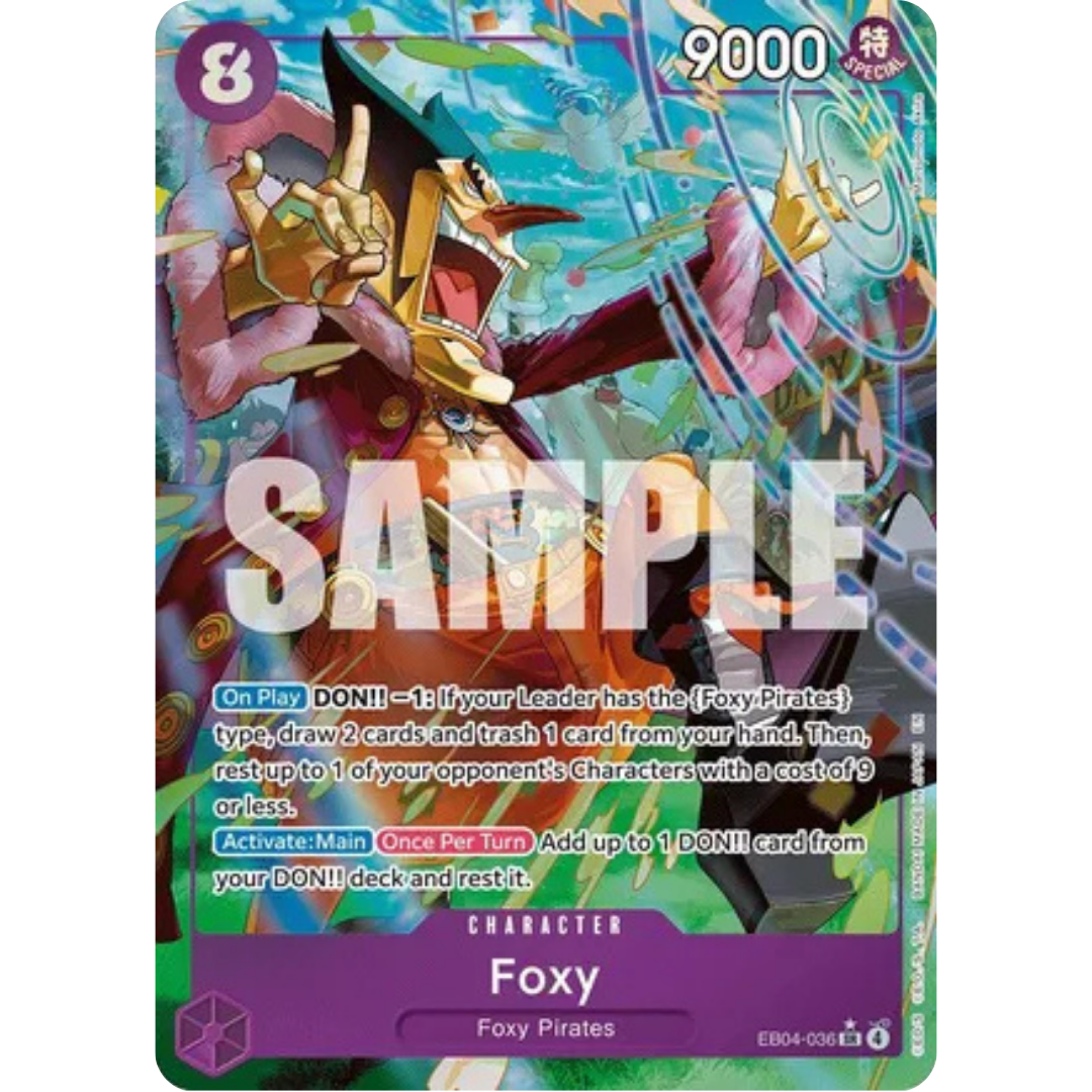 Foxy (Alternate Art) (EB04-036) - The Azure Sea's Seven Foil