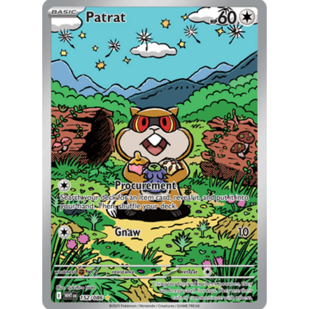 Patrat 152/086 - Holofoil SV White Flare - Illustration Rare