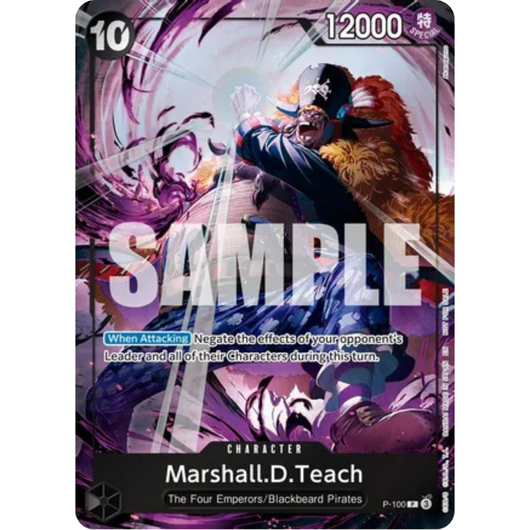 Marshall.D.Teach (Event Pack Vol. 8) (P-100) - One Piece Promotion Cards Foil