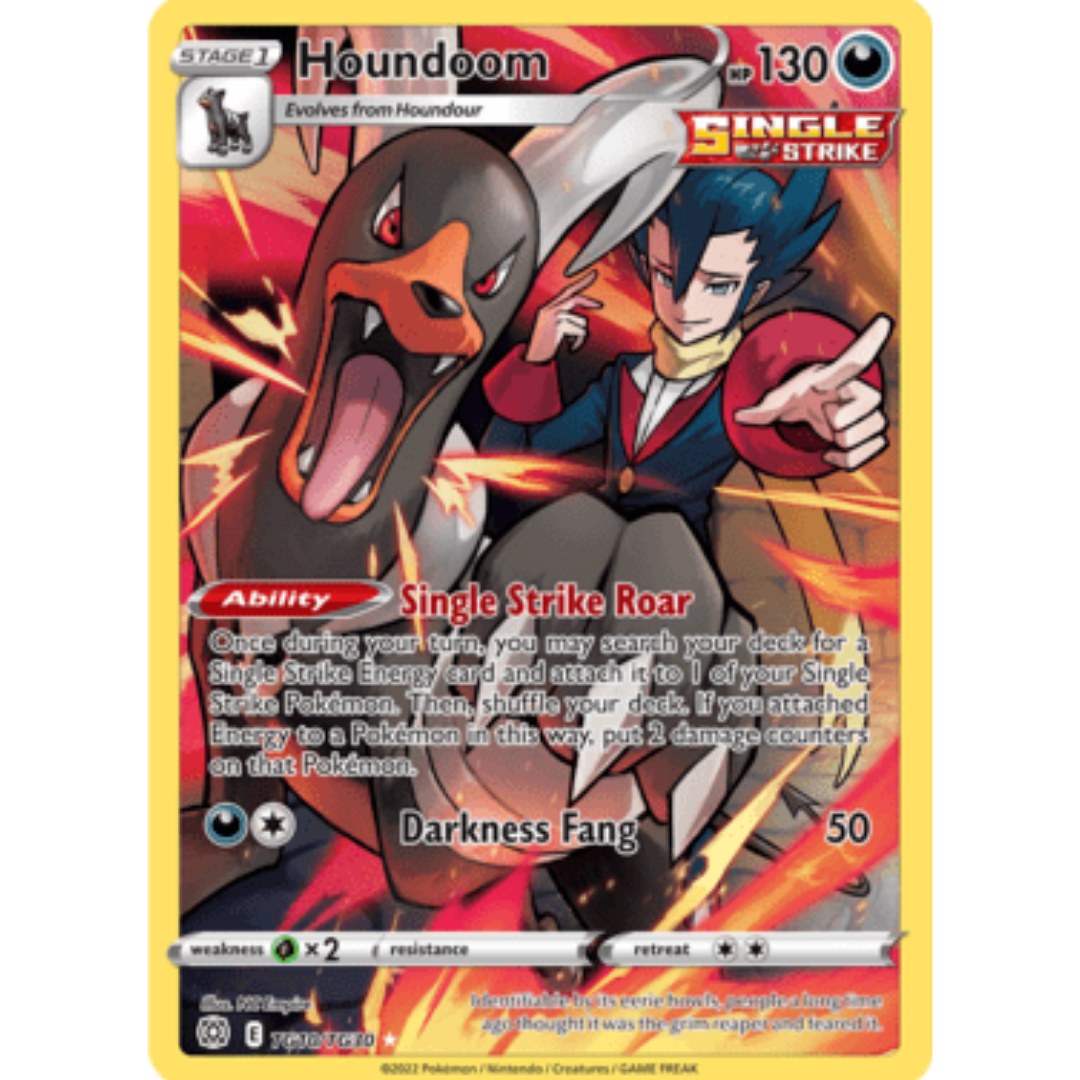 Houndoom TG10 - Holofoil SWSH09 Brilliant Stars Trainer Gallery - Ultra Rare