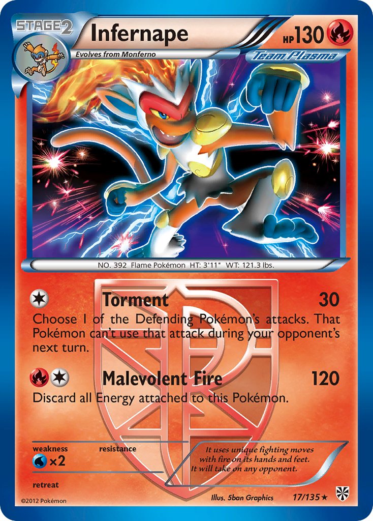 Infernape 017/135 Deck Exclusives - Rare