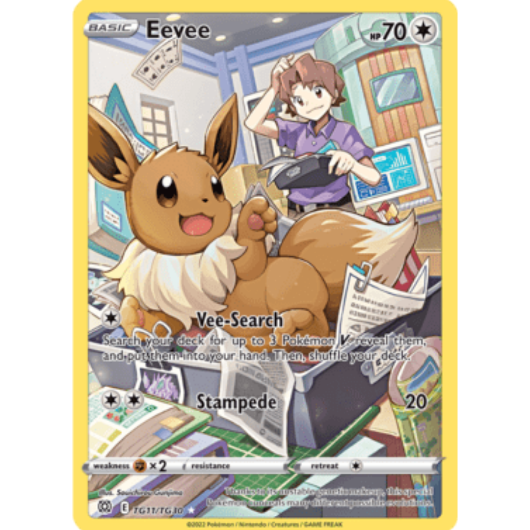 Eevee TG11 - Holofoil SWSH09 Brilliant Stars Trainer Gallery - Ultra Rare