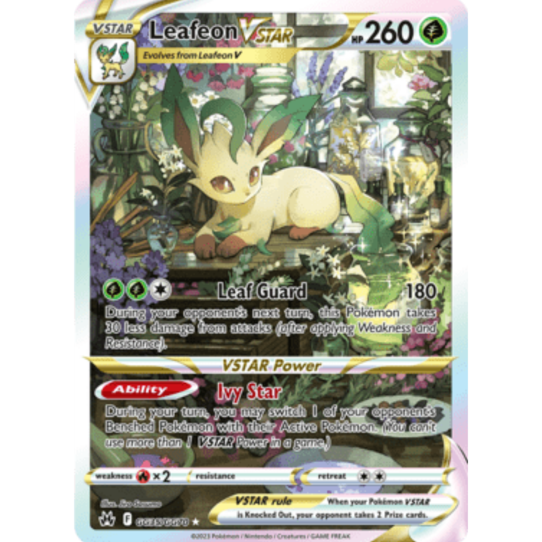 Leafeon VSTAR GG35 - Holofoil SWSH Crown Zenith Galarian Gallery - Ultra Rare