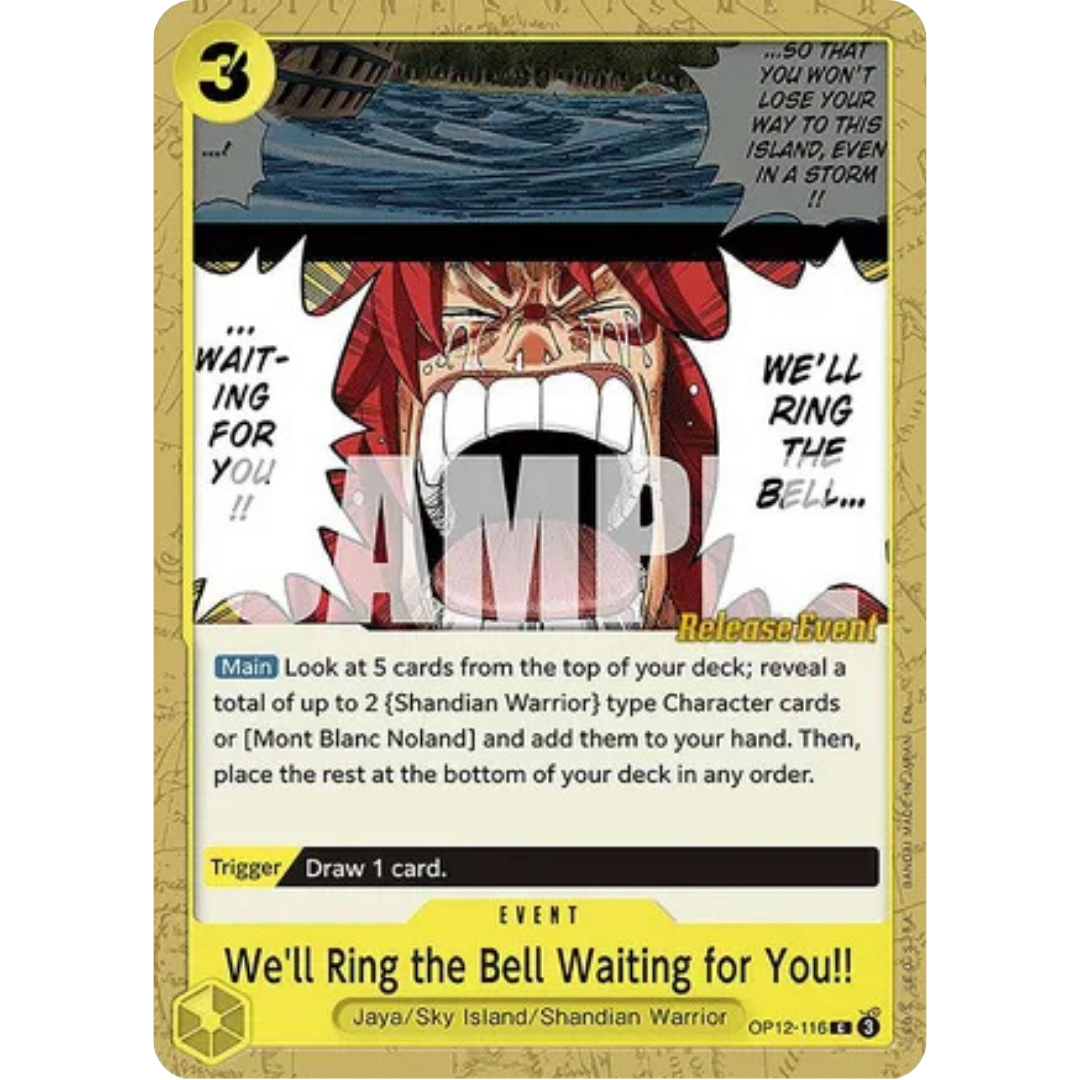 We'll Ring the Bell Waiting for You!! (OP12-116) - Legacy of the Master Release Event Cards