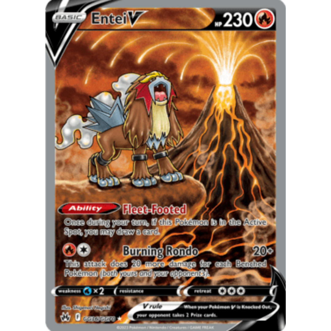 Entei V GG36 - Holofoil SWSH Crown Zenith Galarian Gallery - Ultra Rare
