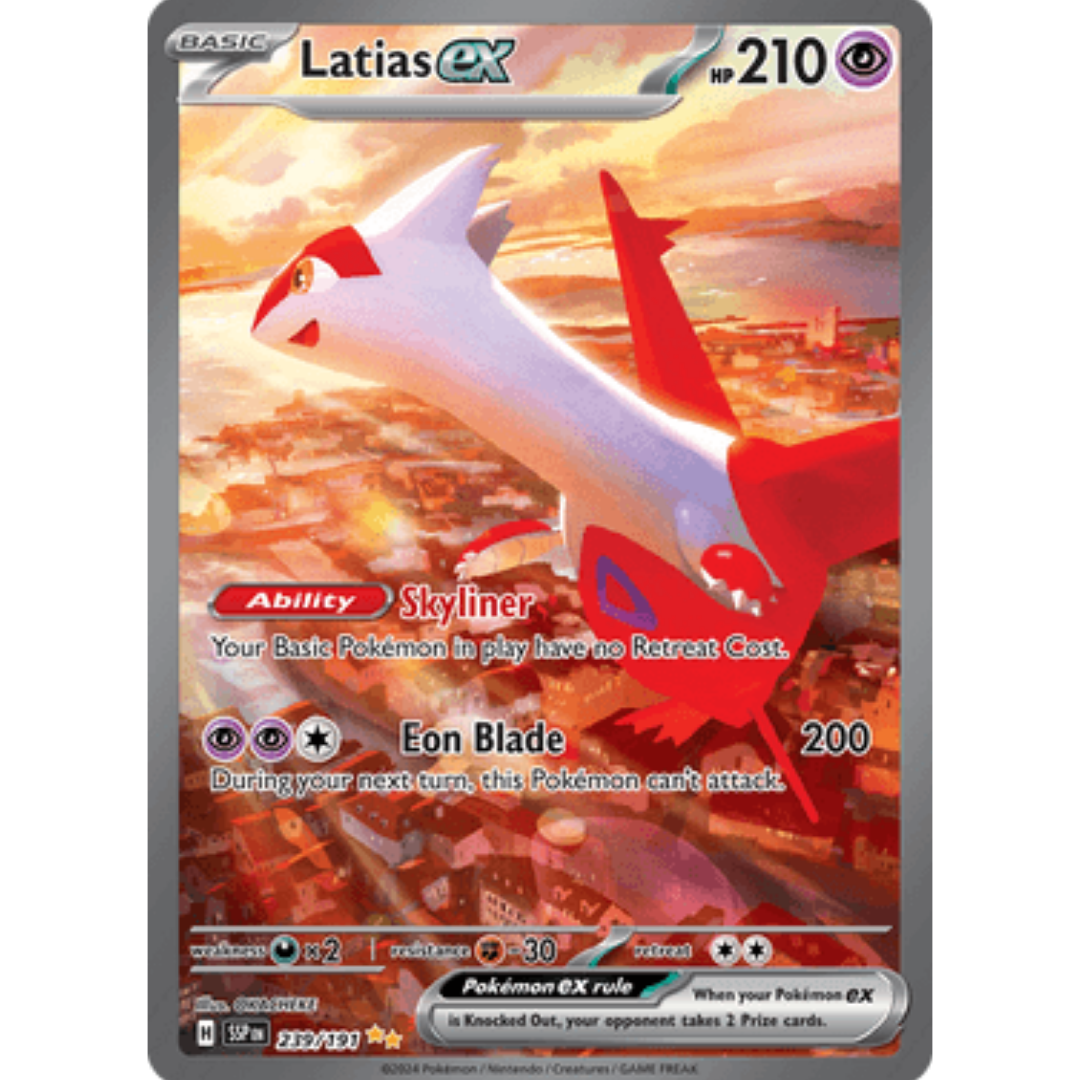 Latias ex 239/191 - Holofoil SV08 Surging Sparks - Special Illustration Rare