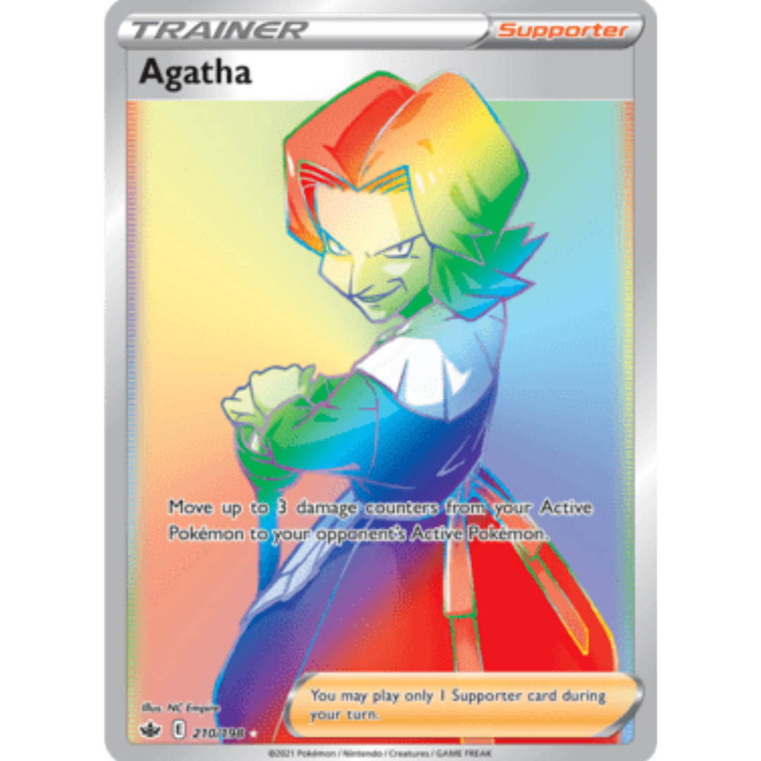 Agatha (Secret)/198 - Holofoil SWSH06 Chilling Reign - Secret Rare
