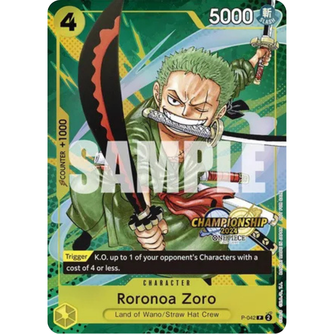 Roronoa Zoro (CS 2024 Event Pack) (P-042) - One Piece Promotion Cards Foil