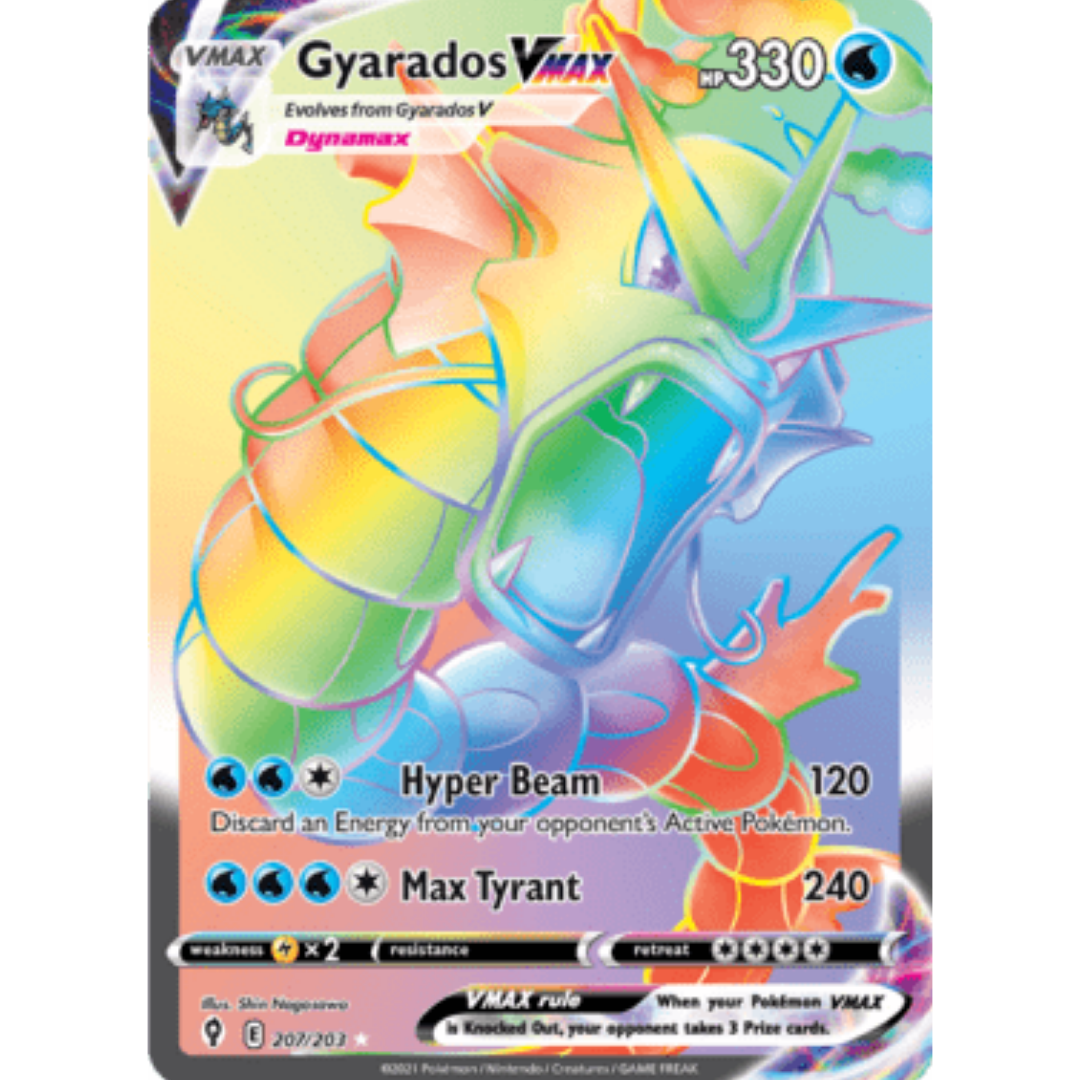 Gyarados VMAX (Secret) 207 - Holofoil SWSH07 Evolving Skies - Secret Rare