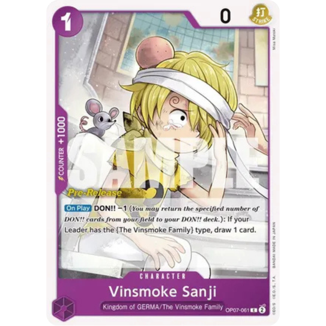 Vinsmoke Sanji (OP07-061) - 500 Years in the Future Pre-Release Cards