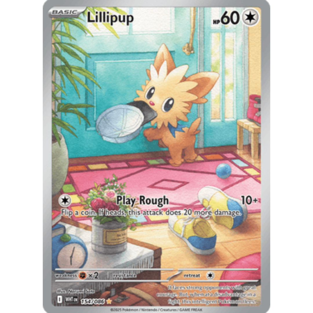 Lillipup 154/086 - Holofoil SV White Flare - Illustration Rare