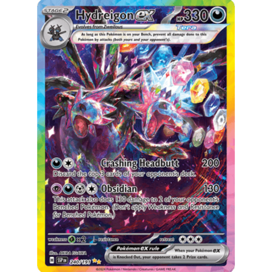 Hydreigon ex 240/191 - Holofoil SV08 Surging Sparks - Special Illustration Rare