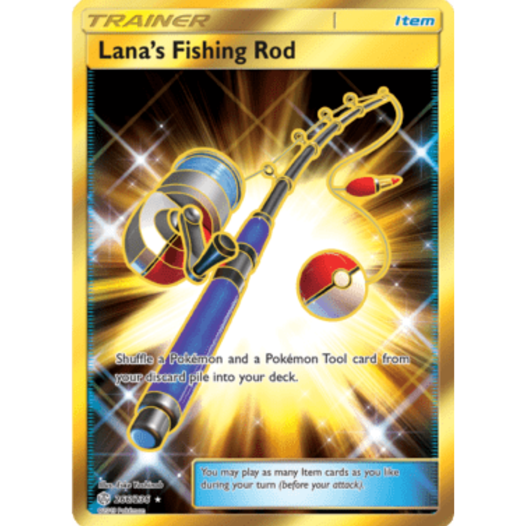 Lana's Fishing Rod (Secret) 266 - Holofoil SM Cosmic Eclipse - Secret Rare