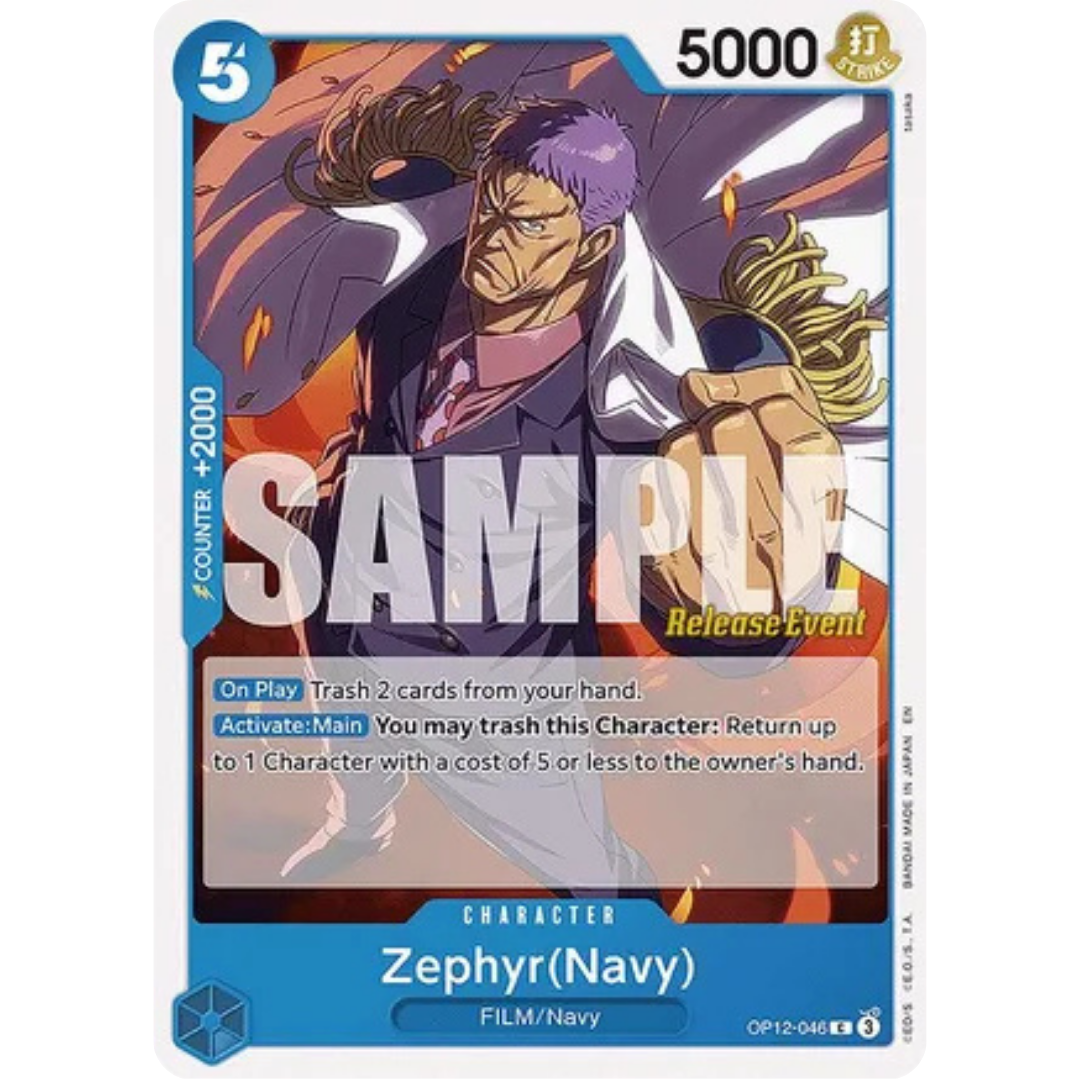 Zephyr(Navy) (OP12-046) - Legacy of the Master Release Event Cards