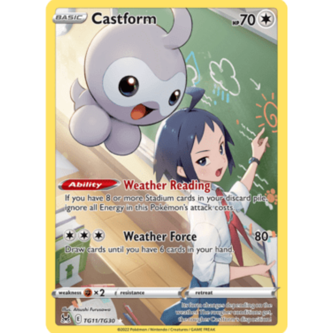Castform TG11 - Holofoil SWSH11 Lost Origin Trainer Gallery - Ultra Rare