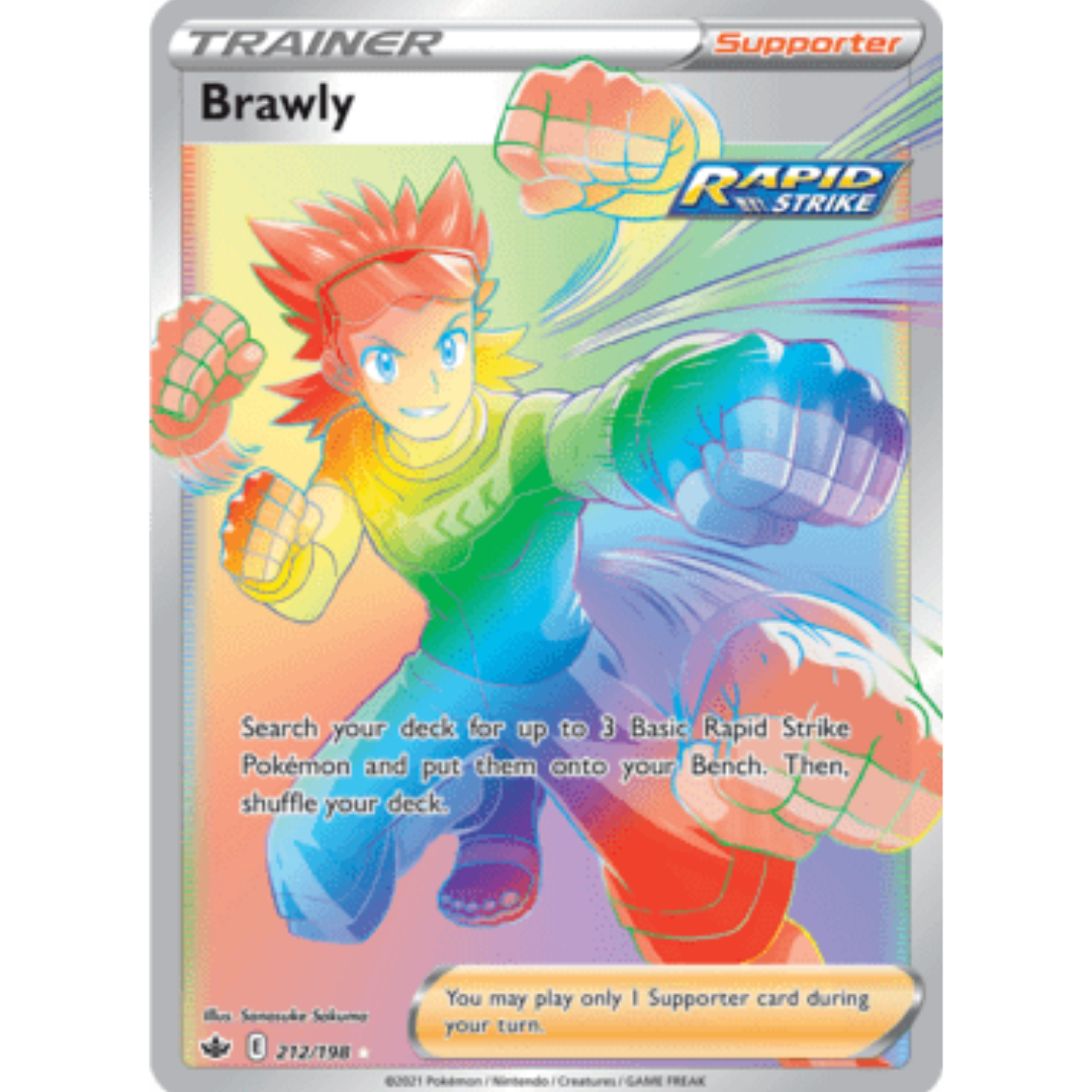Brawly (Secret) - Holofoil SWSH06 Chilling Reign - Secret Rare
