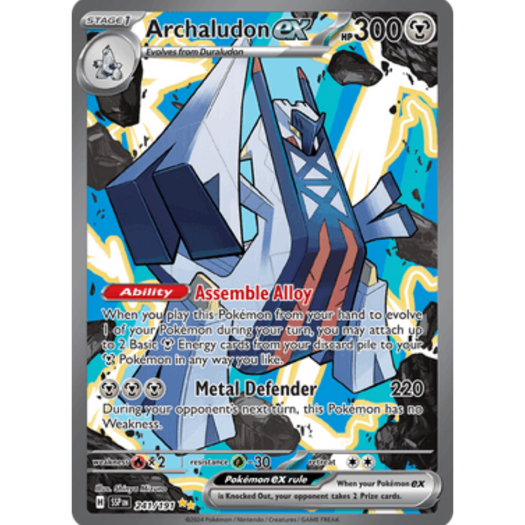 Archaludon ex 241/191 - Holofoil SV08 Surging Sparks - Special Illustration Rare
