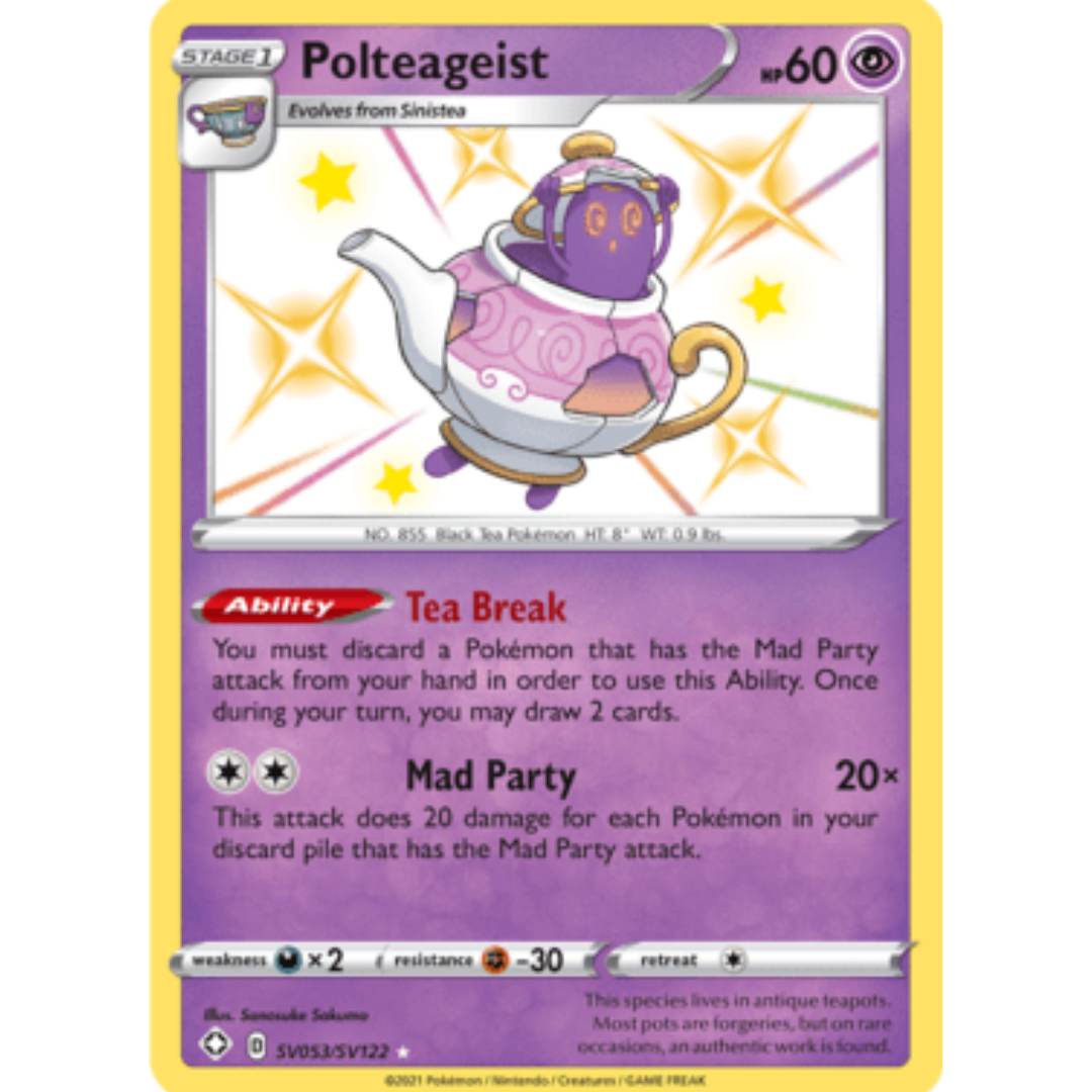 Polteageist SV053 - Holofoil Shining Fates Shiny Vault - Shiny Holo Rare