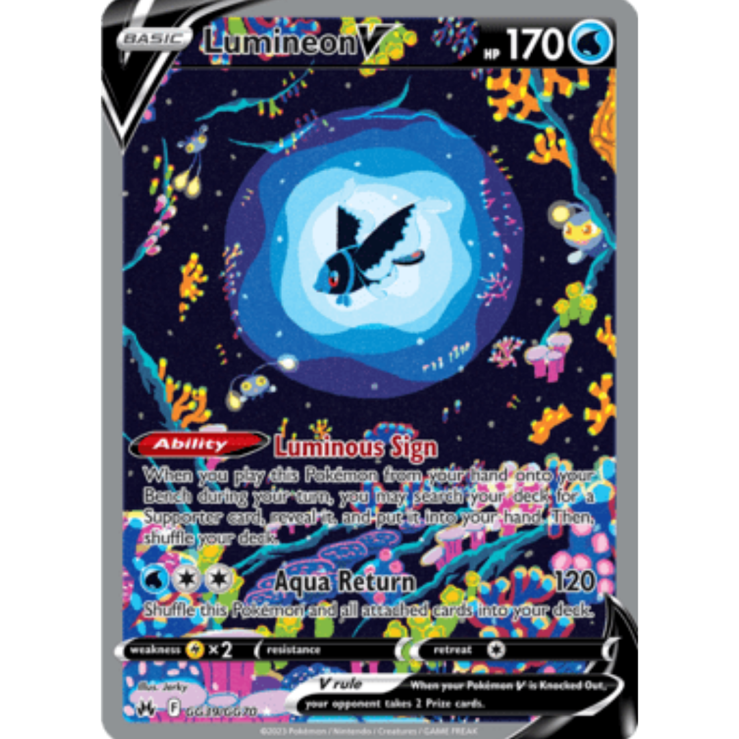 Lumineon V GG39 - Holofoil SWSH Crown Zenith Galarian Gallery - Ultra Rare