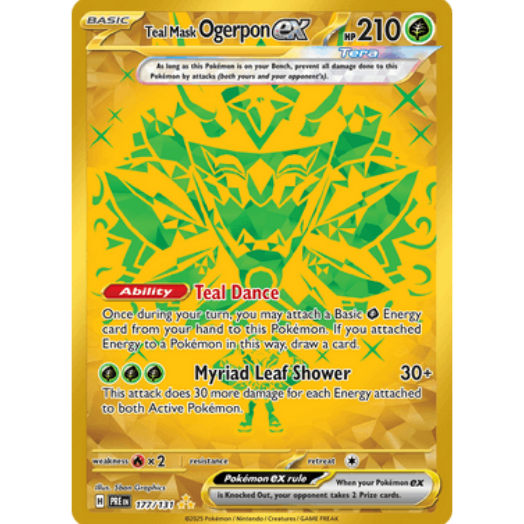 Teal Mask Ogerpon ex 177/131 - Holofoil SV Prismatic Evolutions - Hyper Rare