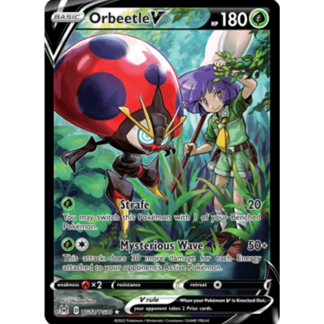 Orbeetle V TG12 - Holofoil SWSH11 Lost Origin Trainer Gallery - Ultra Rare