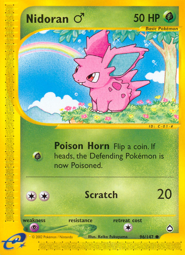 Nidoran M 096 Aquapolis - Common