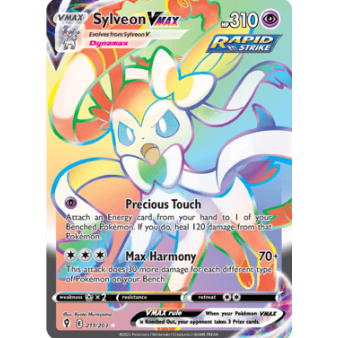 Sylveon VMAX (Secret) 211 - Holofoil SWSH07 Evolving Skies - Secret Rare