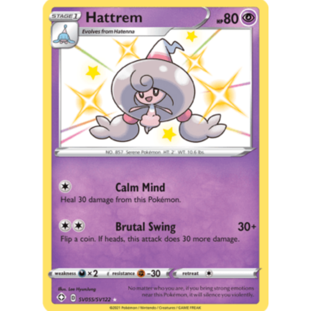 Hattrem SV055 - Holofoil Shining Fates Shiny Vault - Shiny Holo Rare