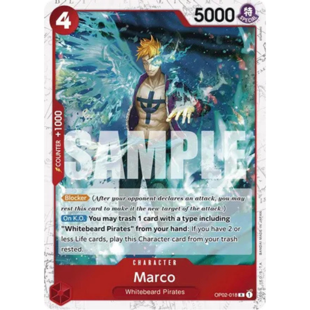 Marco (Jolly Roger Foil) (OP02-018) - Premium Booster -The Best- Foil