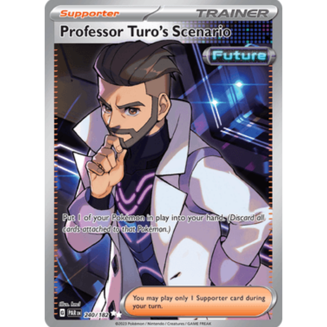 Professor Turo's Scenario 240/182 - Holofoil SV04 Paradox Rift - Ultra Rare