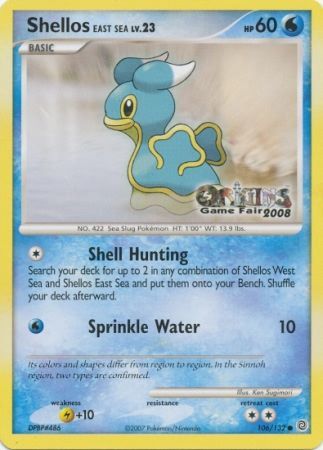 Shellos East Sea - 106/132 (Origins Game Fair 2008)/132 Nintendo Promos - Promo